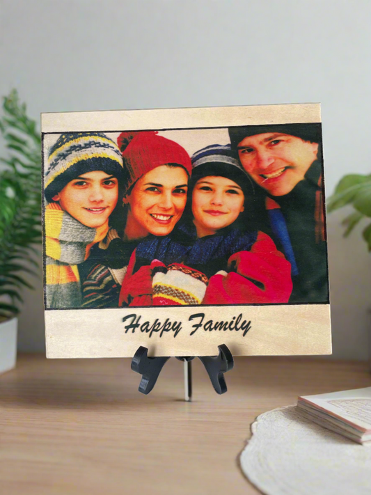 Custom print on wooden frame