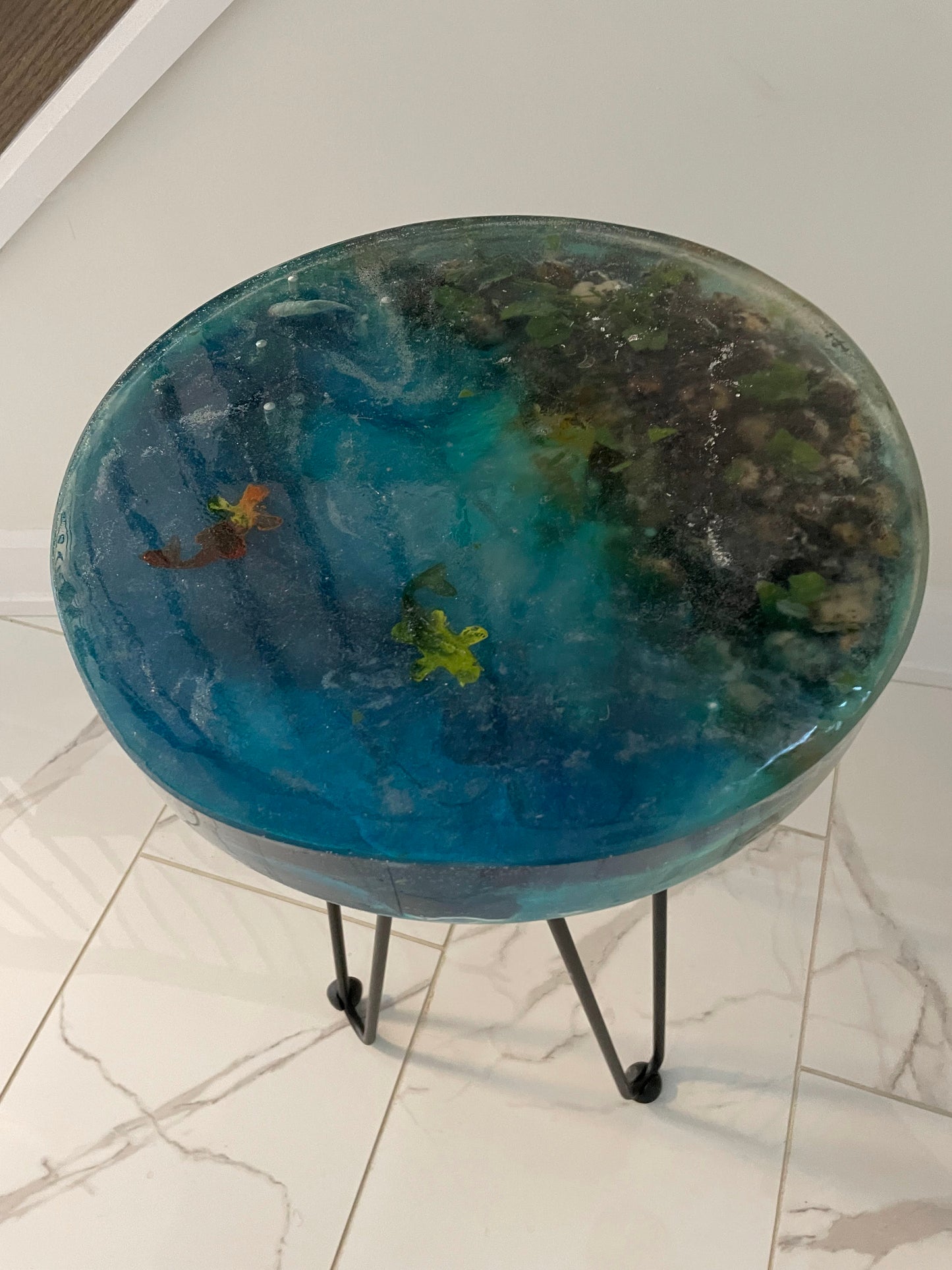 Round Resin Coffee Table