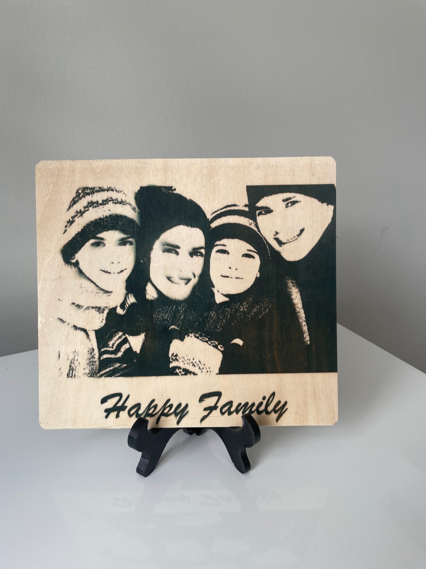 Custom print on wooden frame