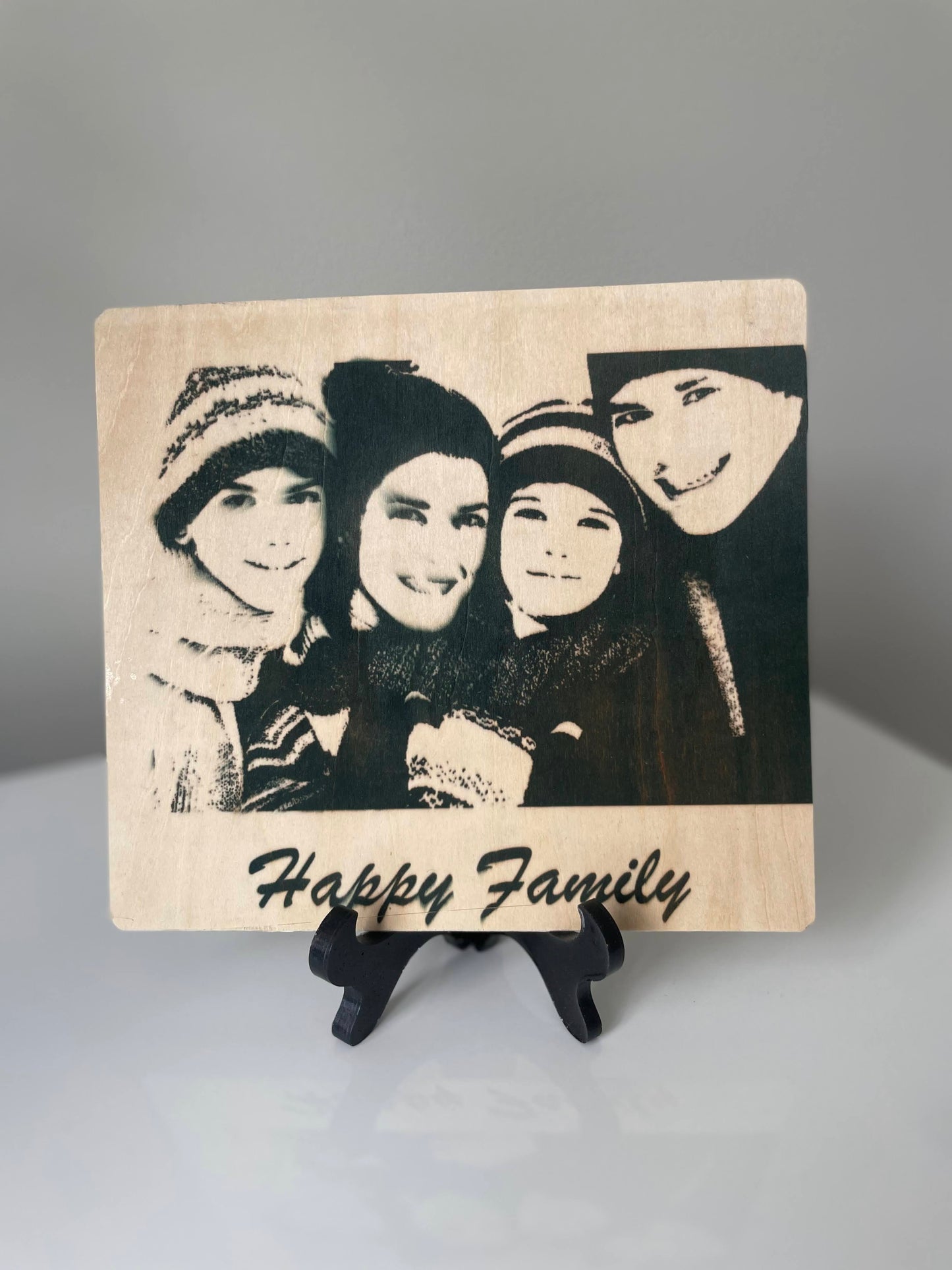 Custom print on wooden frame