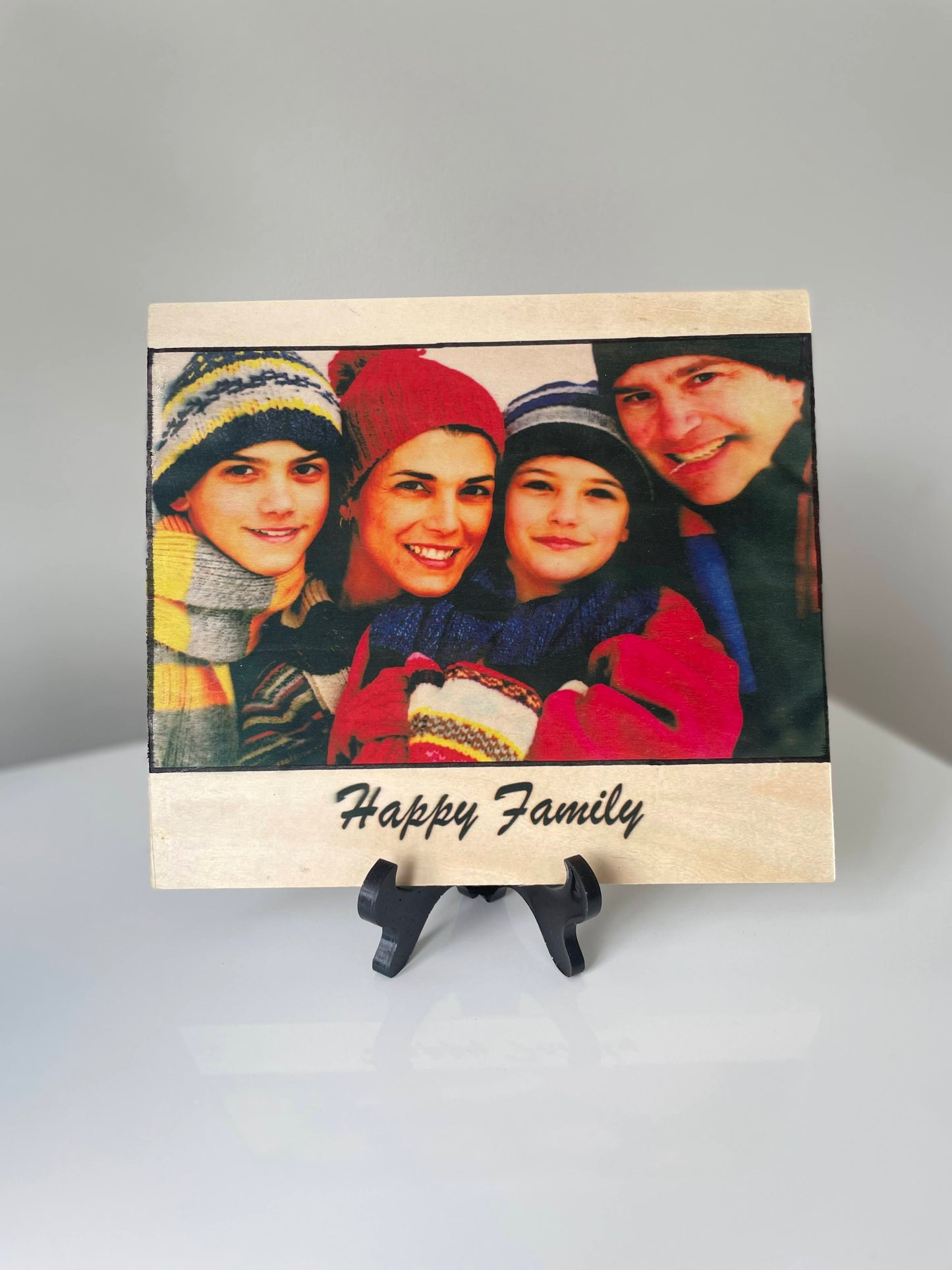 Custom print on wooden frame