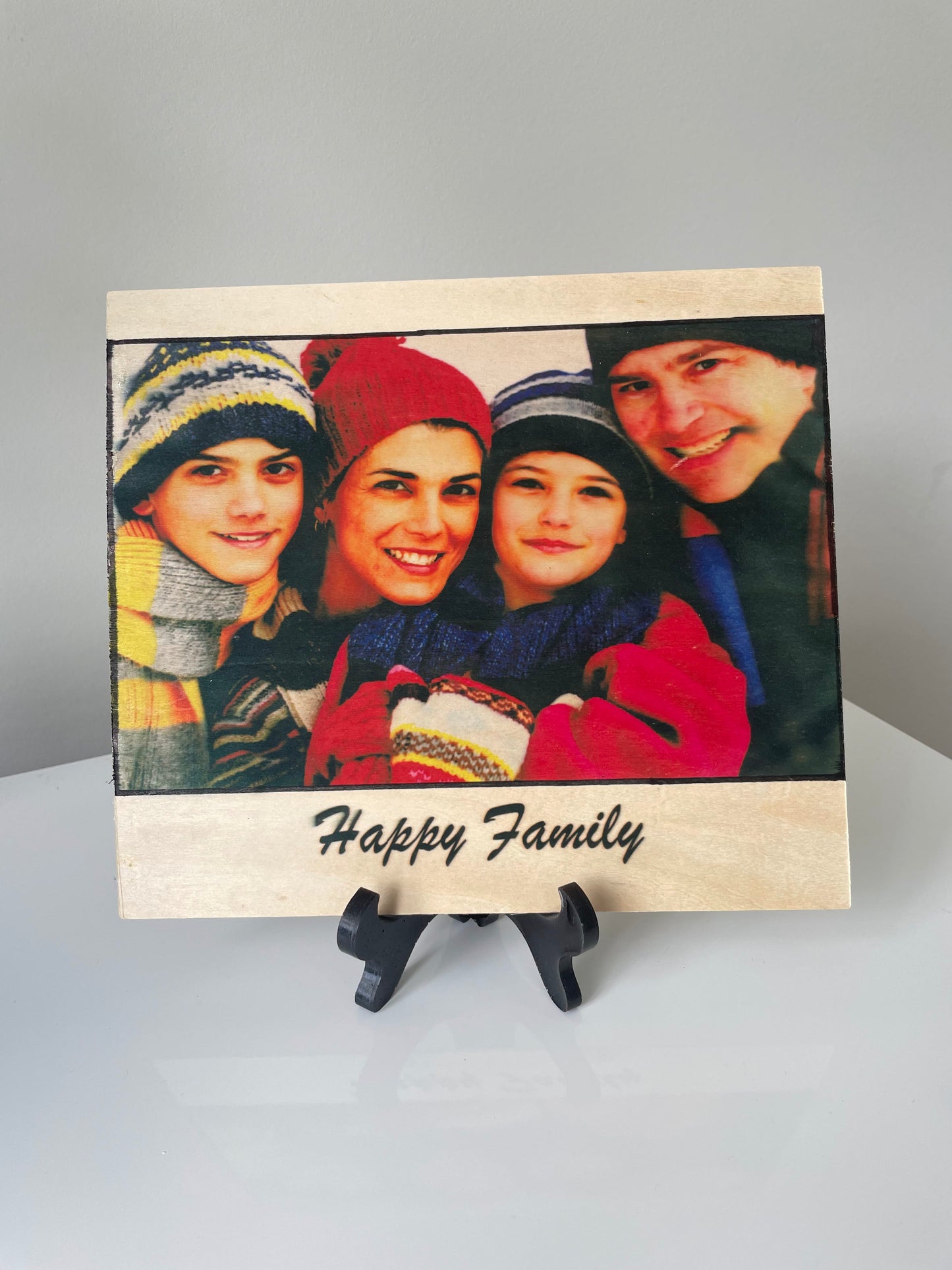 Custom print on wooden frame