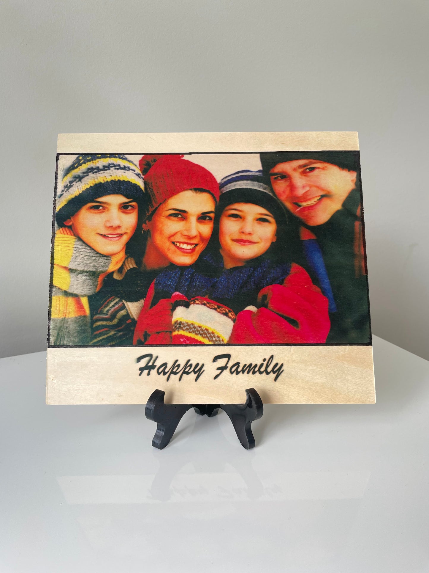 Custom print on wooden frame